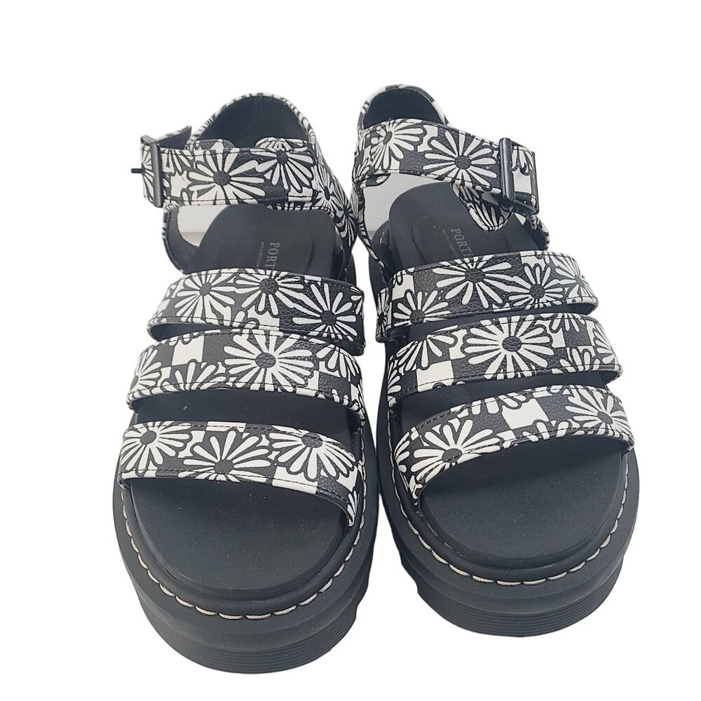 Portland Boot Company Women's Casual Dolly Chunky Sandals Black 7.5 - Picture 2 of 11